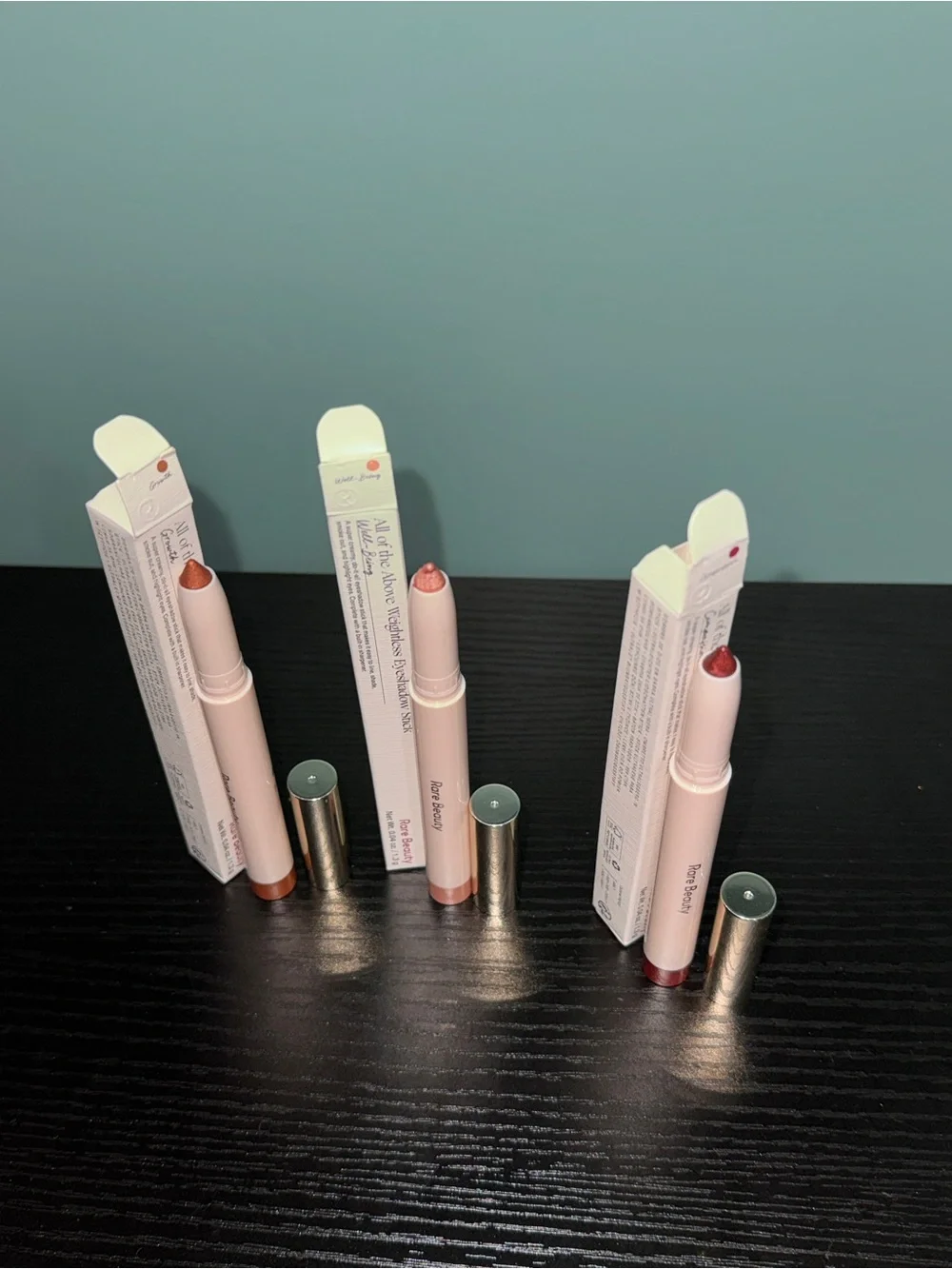 Rare Beauty 3 eyeshadow sticks well-being, growth, and compassion, bundle!!